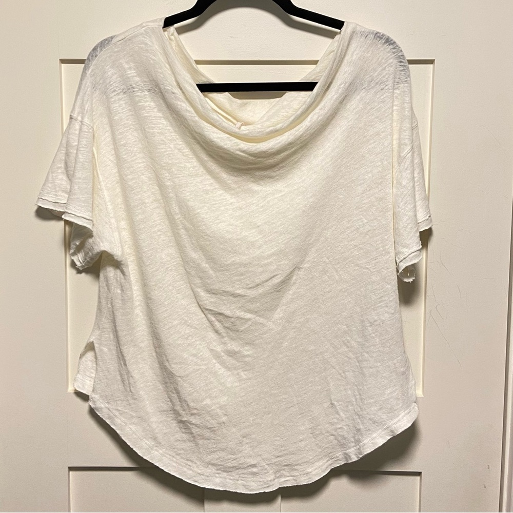 Free People off the shoulder burnout flowy top size small